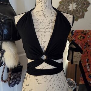 Tribal Wrap Crop Top